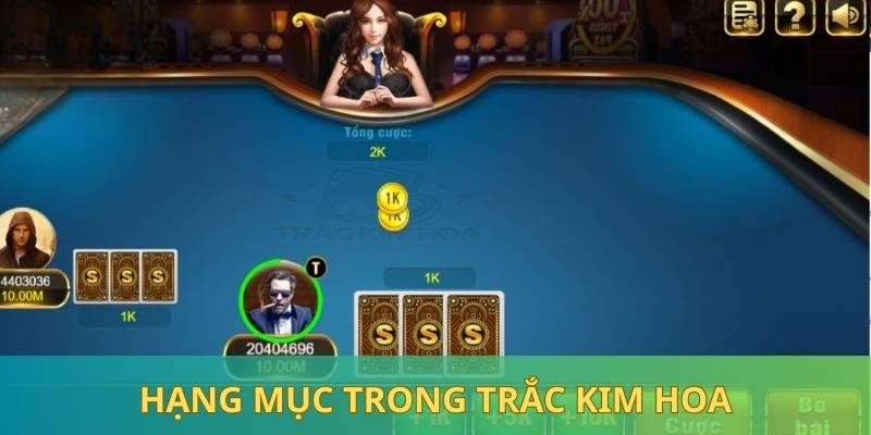 Hạng mục đặt cược xuất hiện xuyên suốt trong quy trình tham gia